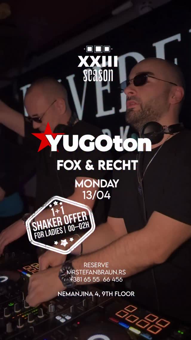 Mr. Stefan Braun, ponedeljak 13. april – YUGOton žurka sa Fox & Recht ...