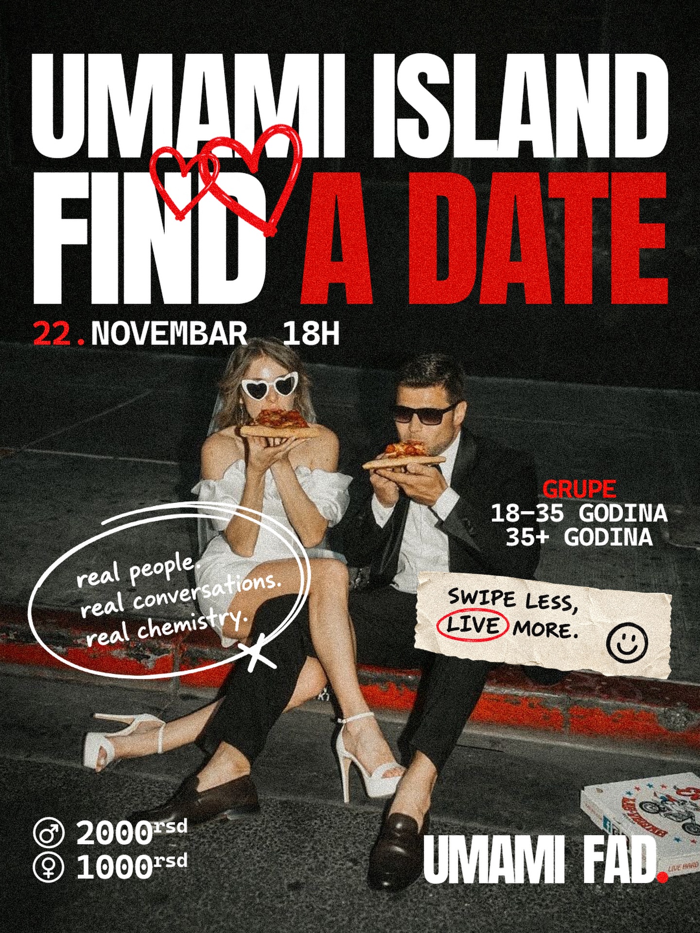 UMAMI | 22. novembar u 18h | Find A Date upoznavanje uživo